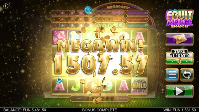 Fruit Merge Megapots - голема добивка во рундата
